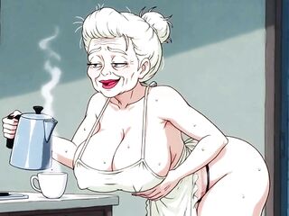 Ai Matures in Kitchens with Big Tits