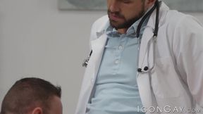 Tattooed doctor Wesley Woods drilled by fellow Michael Roman