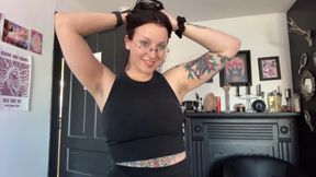 hairy sweaty armpit worship ~ post run