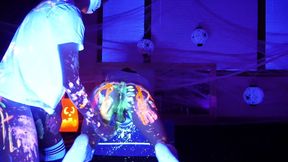 Femboys Messy Halloween Flip Fuck with Glow Paint