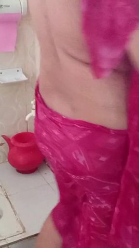 Unforgettable moment from &quot;Bhabhi Change her Dress Hotel Washroom.&quot;