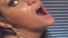 Blonde Vixen Fingers Dripping Pussy While Sucking Throbbing Cock