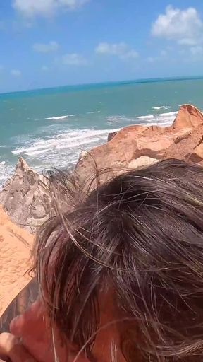 Risky Beach Fuck Behind the Rocks