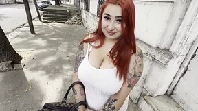 A redhead whore gets the buzz out of fucking her dirty BF