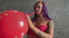 im poping cristall balloons and redc punchballoon