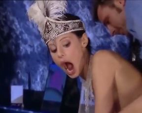 Small Titted German Babe Pleasing Two Hard Peckers with Her Amazing Moves