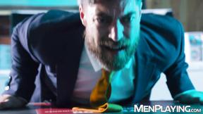 ”Furry stud Teddy Torres breaks in Onlymatts tailored butt”