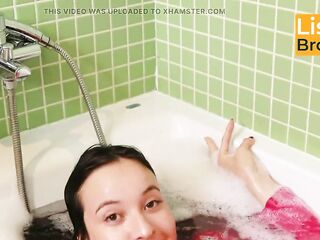 Pink Pijamas in Bubble Washroom and Balloon