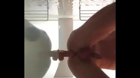 Jack Londonboy  riding his dildo