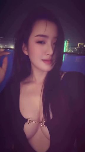 Slim Black GF with Big Tits Flirts in Solo Pro Shot