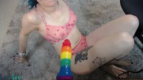 Rainbow Footjob