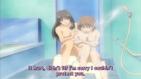 Immoral Sisters 3 - Virgin anime teen gets fucked roughly by dirty old man who bend her over desk