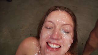 Maddy Blows a Bunch of Dudes and Gets a Faceful
