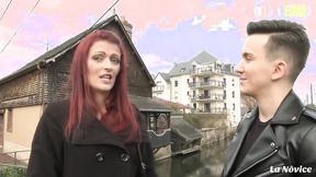 ”Tatted Amateur Redhead Goes On XXX Date”