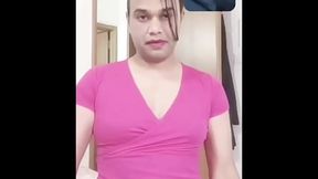 Crossdresser indian walk n videocall