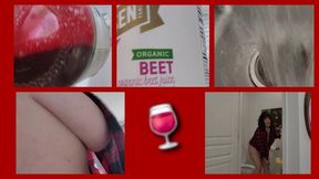 ARTSY GIRL PEE N FEED YOU BEET JUICE LOOGIES EDITION