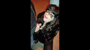 sexy milf make a great outdoor blowjob and big facial