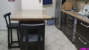 Caught My Stepdaughter Naked In The Kitchen With My Horny Stepdad