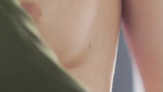 Irresistible blonde and Hot brunnette encased into tights make each other cum