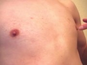 【日本人 チクニー】少し弄っただけでコリコリに勃起してしまう変態の敏感乳首　アップでじっくり見て【#58】