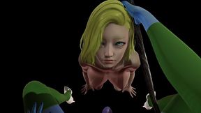 dbz futa on blonde female