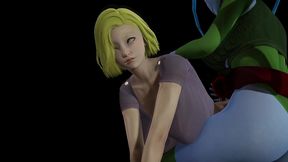 dbz futa on blonde female