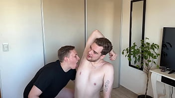 Fucking Each Other&rsquo_s Sweaty Armpits to Cum Swap Kiss [4K]