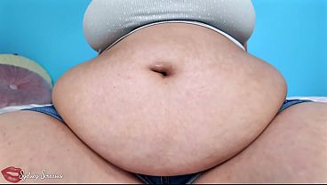 Landlord Worships Sydney'_s Belly - Your Tenant Sydney Screams is Late on Rent &amp_ Begs for an Alternative Means of Paying So You Worship Their Big BBW Belly - POV Belly Worship, Belly Jiggle, Bellygasm