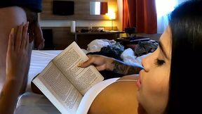 Hot Big Tits Brunette Babe Teases a Cock for Precum Dripping