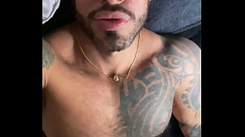 Latino PORNSTAR VIKTOR ROM Lying down squeeze BBC out all milk big muscle boy and tattoed
