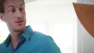 FamilyHandle.com - Slim teen slut Karter Foxx sucks and fucks her stepdad's huge cock