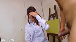 Japanese Art Student Teen Like the Rock Cocks to Fuck for Her Tight Pussy