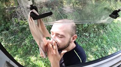 Sweaty Italian MILF stuffs his face in her dirty ass and gets creampied