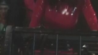 "Dominatrix Doms Three Subs in BDSM Lesbian Orgy"