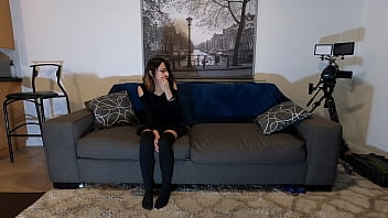 Skinny Asian slut gags on cock in hardcore POV anal