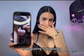 Cumming inside an absurdly, castratingly small cage