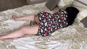 Stepmom Was Ready for Hubby in Bed, But Stepson Slams Her Ass Instead