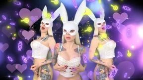 Brain melting Bunny Baal - Goon mind break , MASK FETISH , GOONER