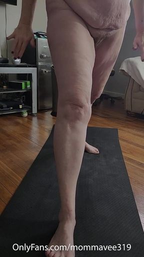 Morning Yoga with Hot MILF!