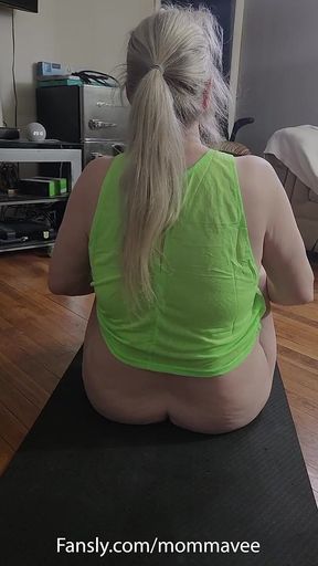 Morning Yoga with Hot MILF!