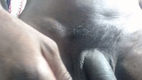 Muscular Black Man Shows His Body and Plays with His Ass