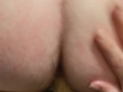 My sissy boy sliding of my cock!!