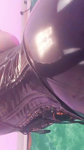 Epic moment from &quot;Latex JOI CEI jerk off instructions and cum eating instructor - training - dirty talk - Arya Grander&quot;