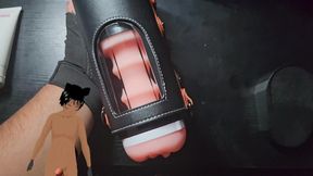 Using an automatic Male masturbator that is someone else is gonna use.