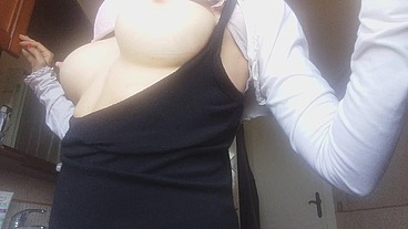 my m. is really beautiful, but the most beautiful thing she has, are her huge welcoming tits