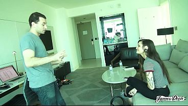 Watch as Prince Yahshua and Danny Wylde join in to fuck James girlfriend