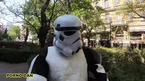 Star Wars Addict Jennifer Mendez gets anal fucked hard in a threesome