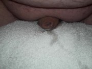 Chibby small dick pillow humping cum