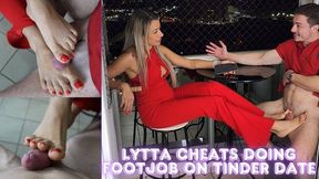 Lytta cheats doing a Sexy Cafe Footjob On Tinder date - FOOTJOB - CBT - SOLEJOB - TOEJOB - SMELLY FEET - FOOT WORSHIP - SWEATY FEET - HIGH HEELS - mov