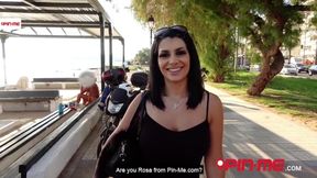 Super Hot Black Hair Babe from Greece